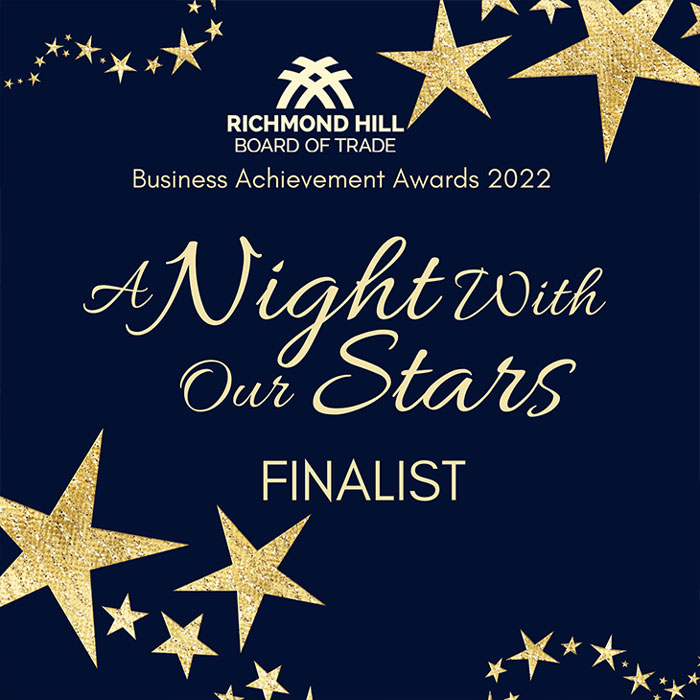 Finalist of Richmond Hill Board of Trade Award Business Achievement